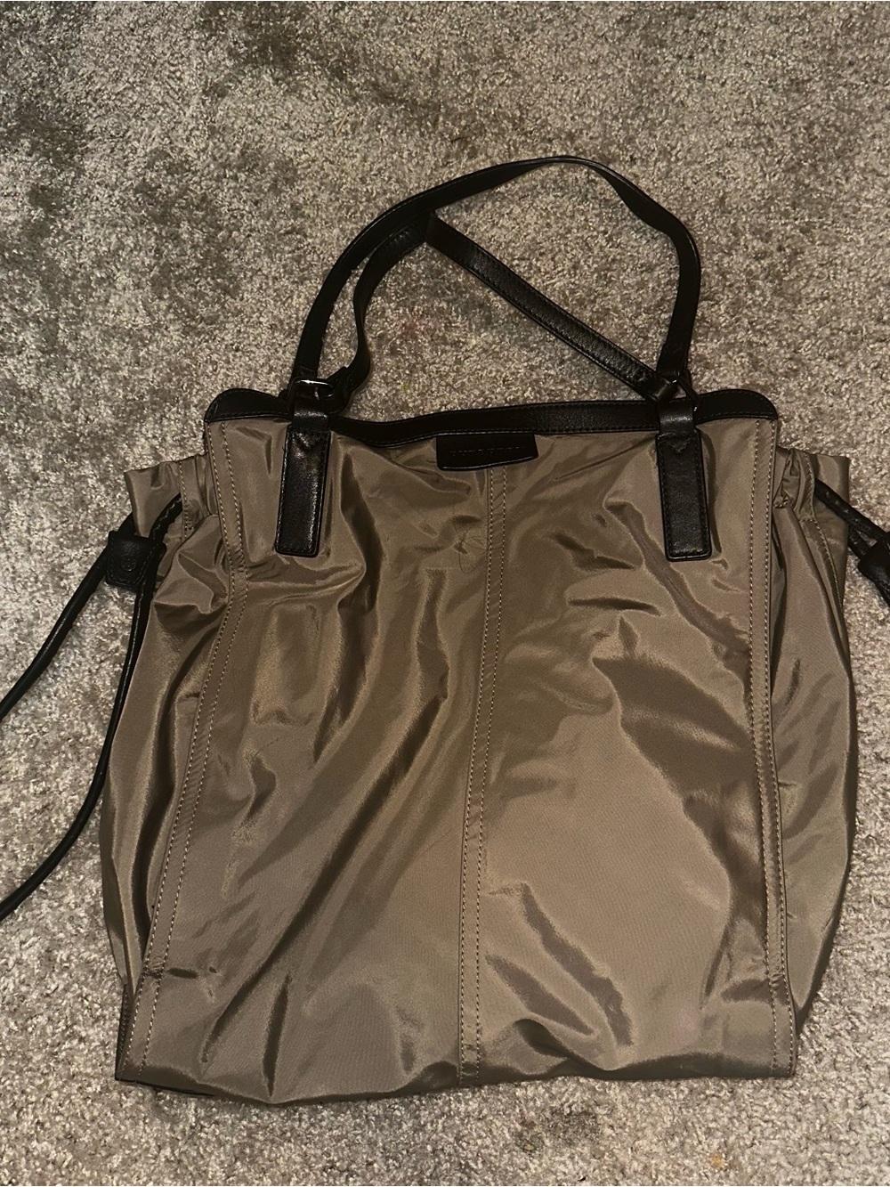 Burberry Spacious Taupe Tote with Black Handles - Picture 6 of 10